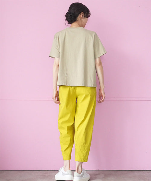異素材切替半袖Tシャツカットソー 06-3208
