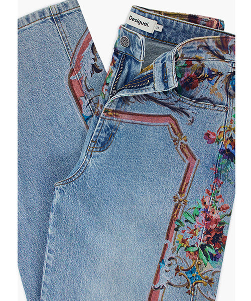 プリントデニムバルーンパンツ Desigual 26WWDD13