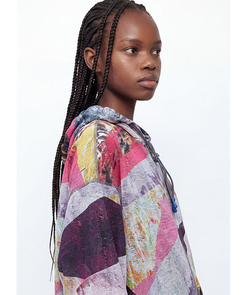 リバーシブルプリントジップパーカー Desigual 26WWSK03