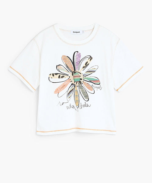 フローラルプリントTシャツ Desigual 26WWTK48
