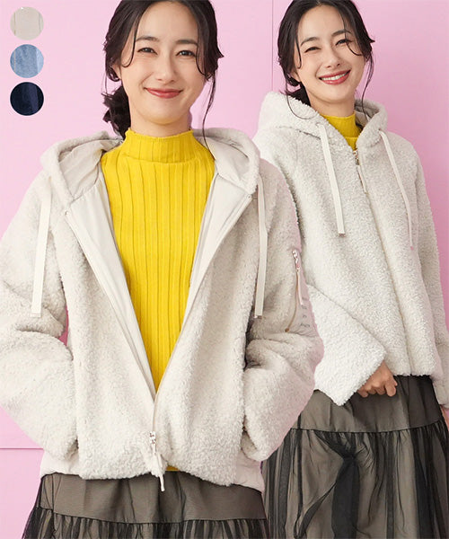 撥水加工ハイネックショート丈ダウンコート