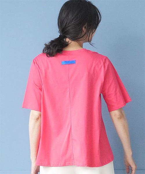 【接触冷感】ロボットイラスト刺繍半袖Tシャツカットソー 36-1891
